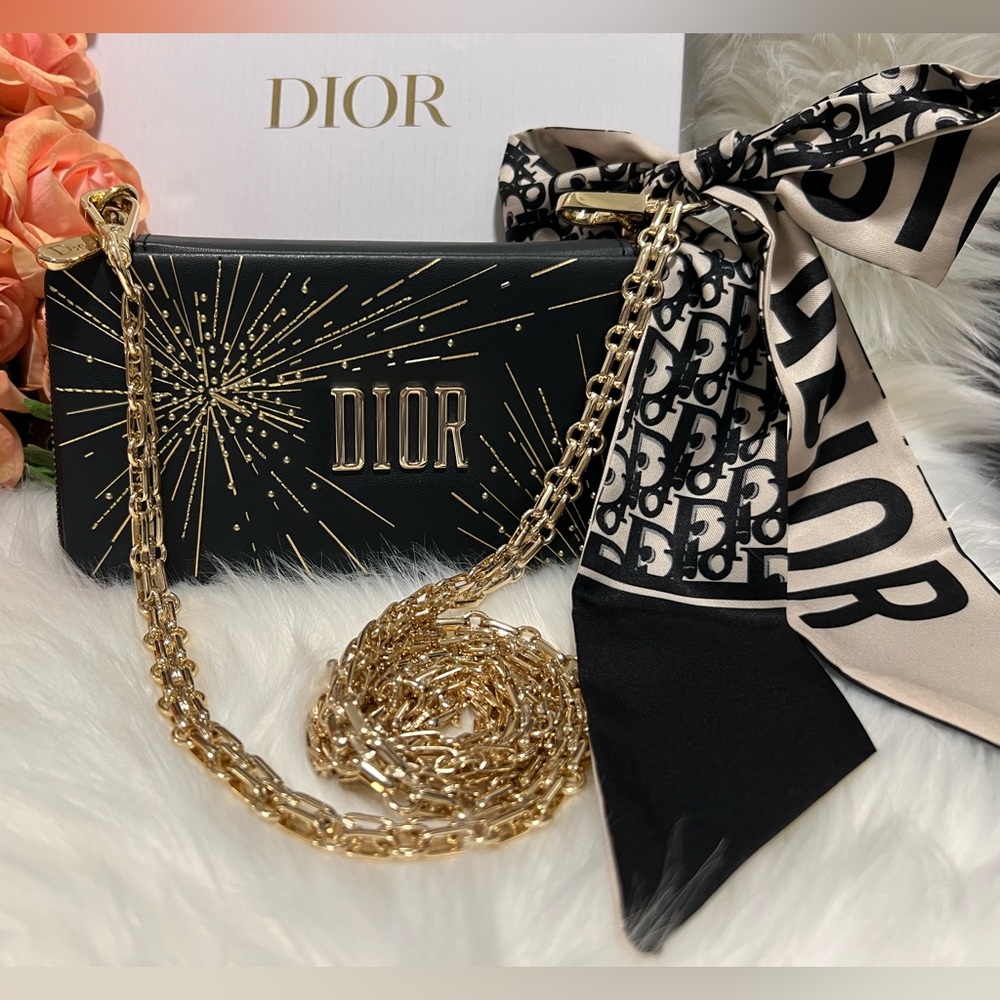 💯 DIOR Lipstick Case/Clutch/Crossbody bag/shoulder bag